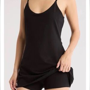 Abound Black Mini athletic Slip Dress with Slim Straps